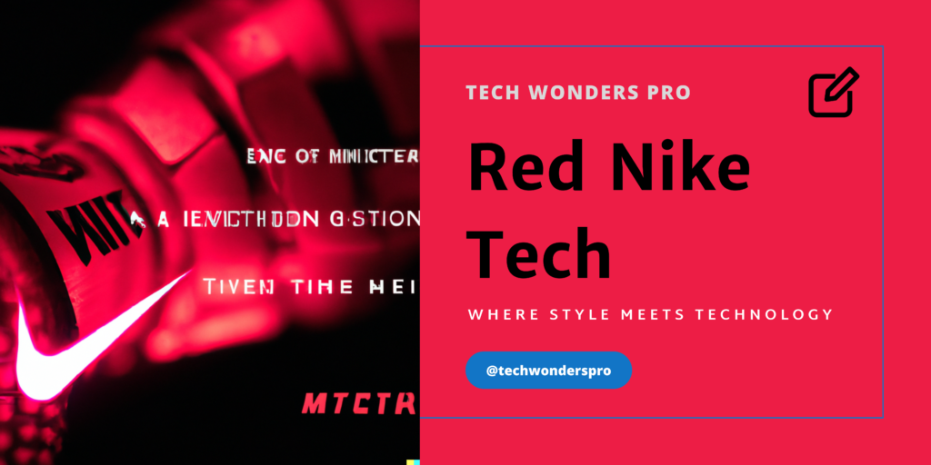 Red Nike Tech